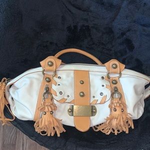 Mania Genuine Leather tassel shoulder bag